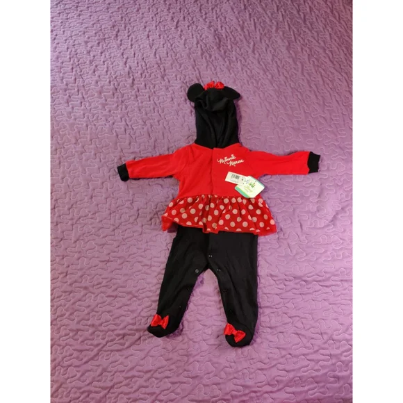 Disney Minnie Mouse One Piece Outfit Sz 6 Months - Picture 2 of 4